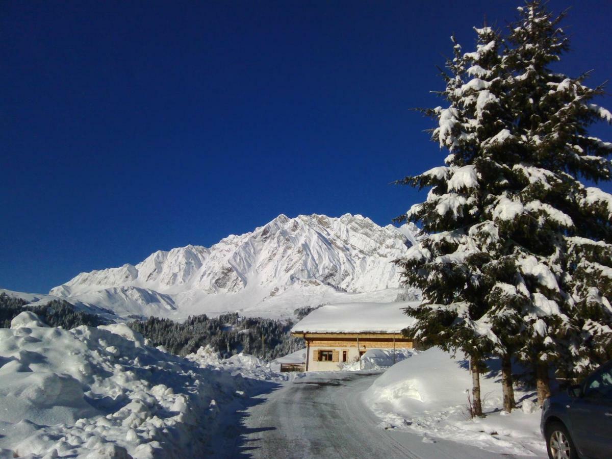 Les Fenetres Du Mont Blanc Lägenhet La Giettaz Exteriör bild